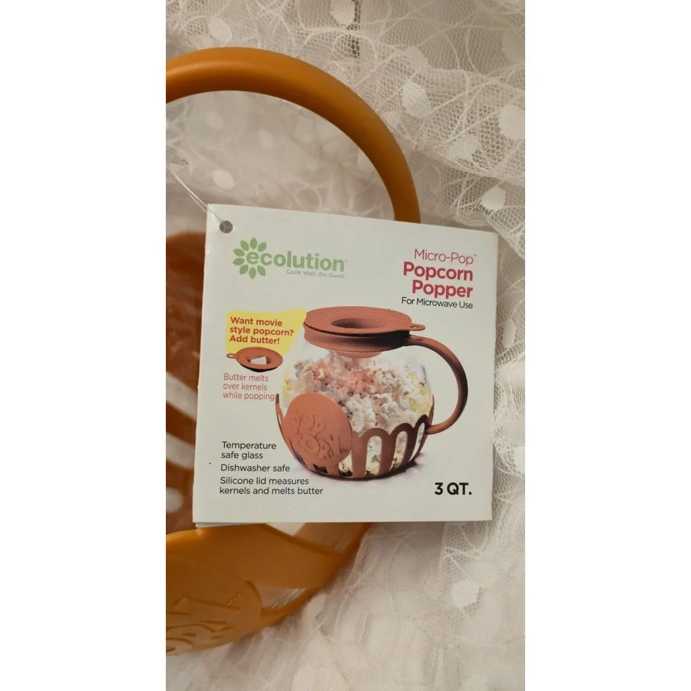 Ecolution Patented Micro-Pop Microwave Popcorn Popper